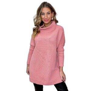 Free People Pink Ottoman Slouchy Pull Over Tunic S